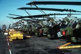 Image: AH-1Ts on the flight deck of USS Belleau Wood