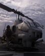 Image: U.S.M.C. AH-1W Cobra Helicopter on USS Bonhomme Richard