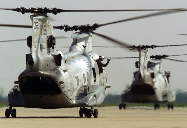 U.S. Marines CH-46 Sea Knights