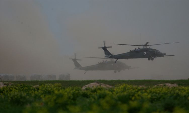 Image: Two HH-60G Pave Hawk Helicopters