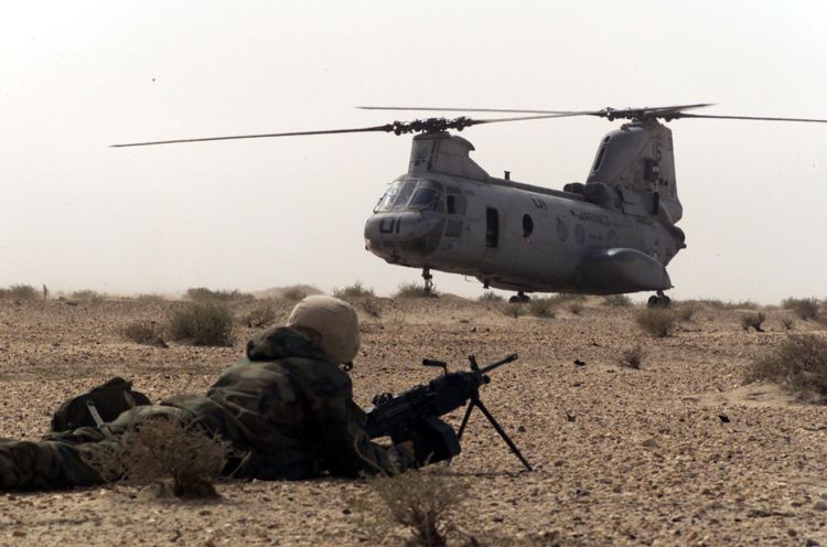 Image: U.S. Marines CH-46 Sea Knight Helicopter