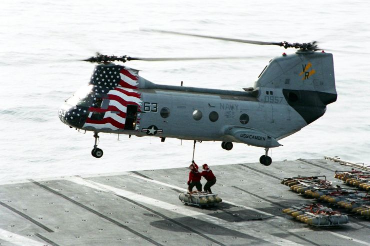 Image: CH-46 Sea Knight Helicopter