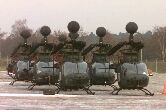 Image: U.S. Army OH-58D Kiowa Warrior helicopters are staged for Operation Joint Endeavor.