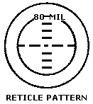 Drawing: M60 sight reticle