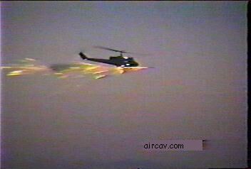 UH-1M Night rocket fire #3