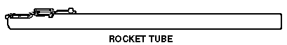 Drawing: Single rocket tube