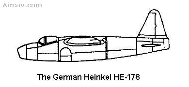 Drawing: German Heinkle HE-178