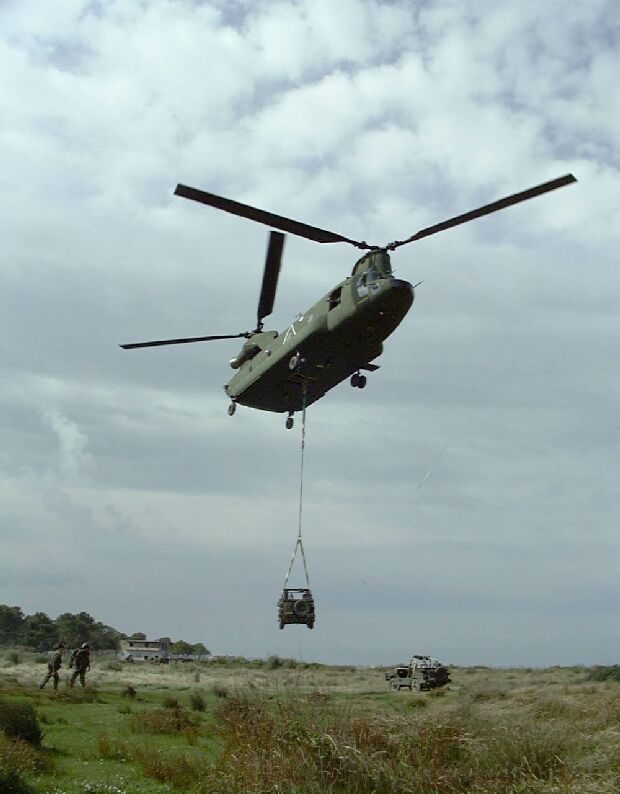 Image: CH-47D Chinook helicopter