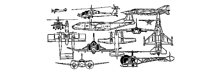 Drawing: Various Aircraft