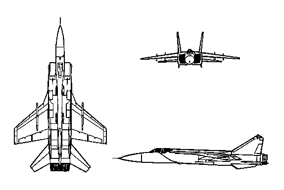 Drawing: MiG-31 Foxhound