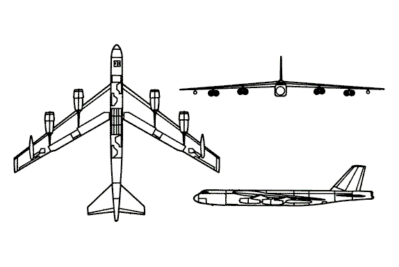 Drawing B-52 Stratofortress