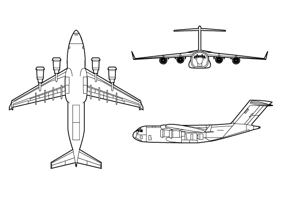 Drawing: C-17A Globemaster III