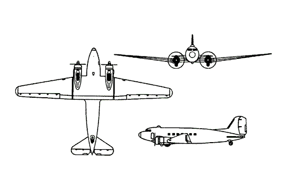 Drawing: DC-3 Dakota