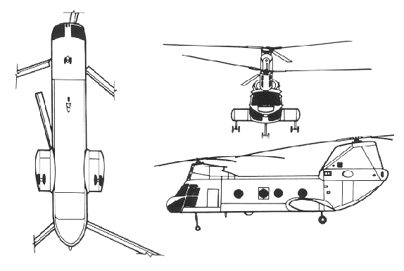 Drawing: CH-46 Sea Knight