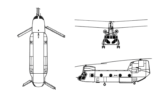 Drawing: CH-47 Chinook