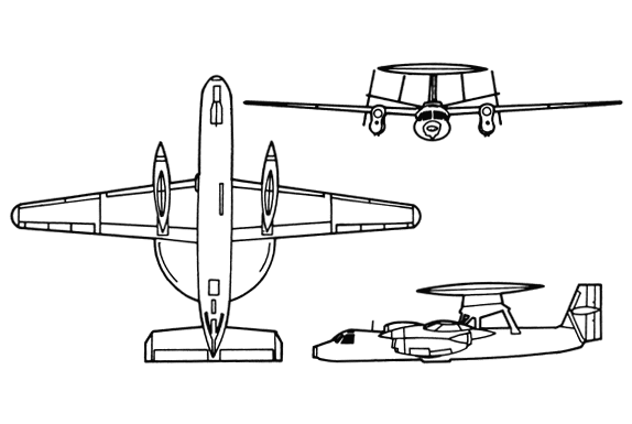 Drawing: E-2C Hawkeye