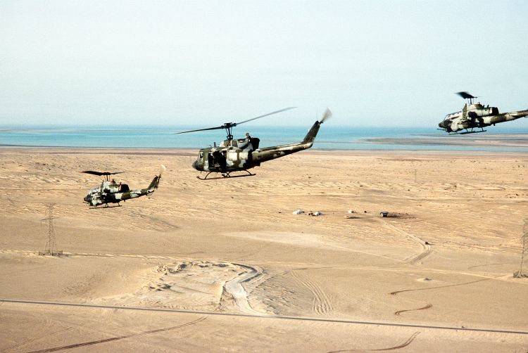 Image: AH-1T Sea Cobras and UH-1N Iroquois
