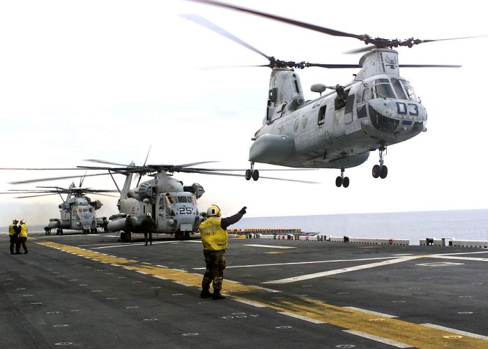 Image: CH-46 Sea Knight Helicopter
