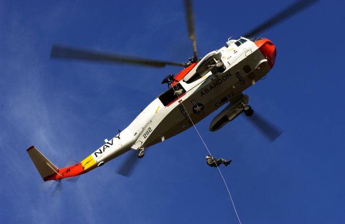 U.S. Navy UH-3H Search and Rescue Helicopter
