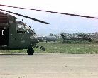Image: CH-53 lands at Tirana Airport.
