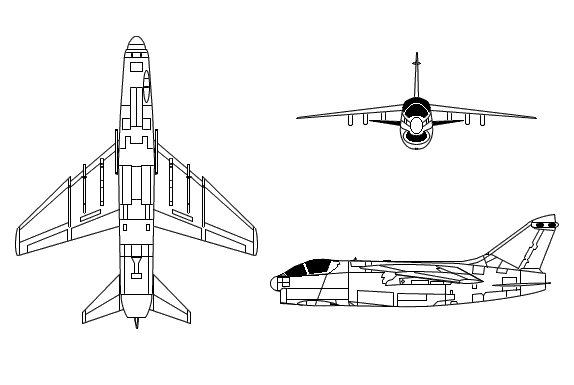 Drawing: A-7 Corsair II