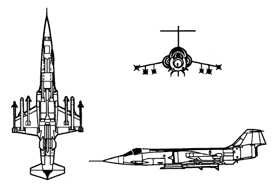 Drawing: F-104 Starfighter