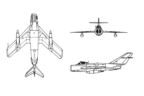 Drawing: MiG 17 Fresco