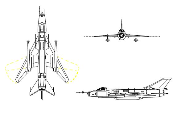 Drawing: Su-17, Su-20, Su-22, Fitter