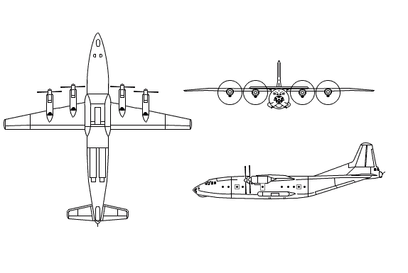 Drawing: An-12 Cub